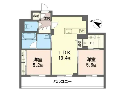 サン宮前(2LDK/4階)の間取り写真