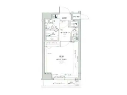 RISING PLACE 町屋(1K/1階)の間取り写真