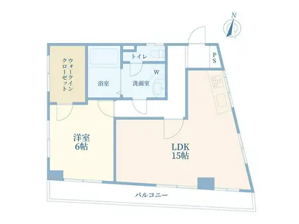 双葉マンション(1LDK/3階)の間取り写真