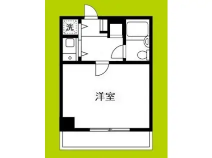 ウエステージ夕陽丘(ワンルーム/9階)の間取り写真