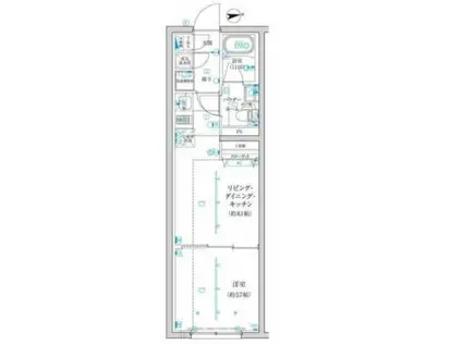 TRADIS西池袋(1LDK/2階)の間取り写真
