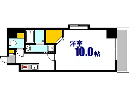 LAVIERE大手町(1K/9階)の間取り写真
