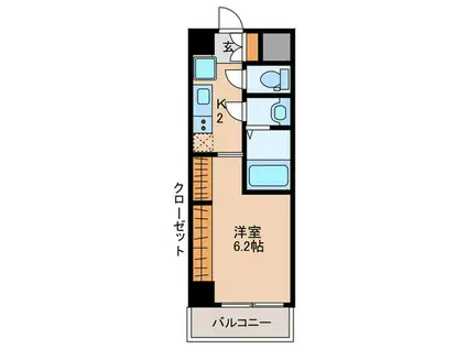 リブネスコート大阪大学前(1K/8階)の間取り写真