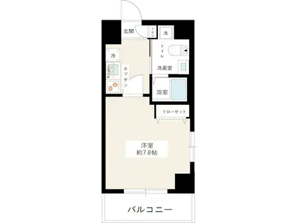 HYS DILETTO(1K/5階)の間取り写真