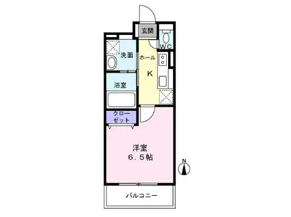 LUMIERA NAGAMACHI(1K/4階)の間取り写真