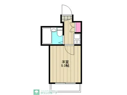 クリスタル三軒茶屋PART1(1K/1階)の間取り写真