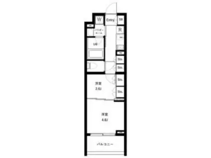 セジョリ高井戸(1DK/4階)の間取り写真