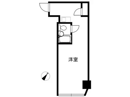 ストークマンション新川(ワンルーム/10階)の間取り写真