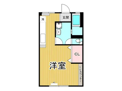 第一西宮マンション(ワンルーム/2階)の間取り写真