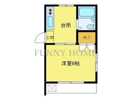 ハイムロカ7(1K/1階)の間取り写真