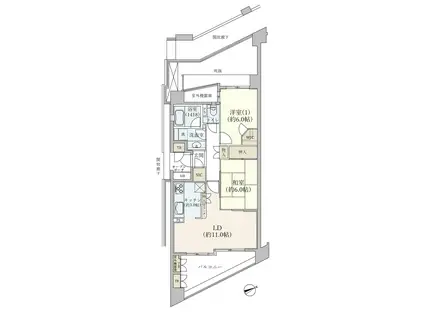 エムステージ・イースティア(2LDK/5階)の間取り写真