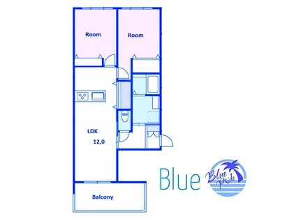 NIV SHONAN RESIDENCE(2LDK/3階)の間取り写真