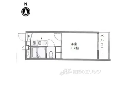 レオパレスFUSE(1K/3階)の間取り写真