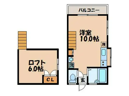 フォーレスト諏訪II号館(ワンルーム/1階)の間取り写真