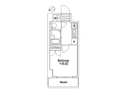エクセリア荻窪(1K/8階)の間取り写真