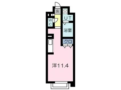 BRILLER A(ワンルーム/1階)の間取り写真