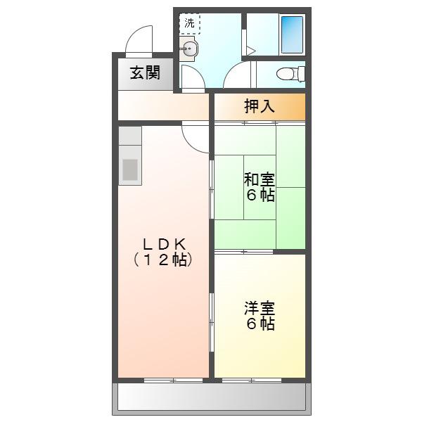 21ST.CENTURY(2LDK/2階)の間取り写真
