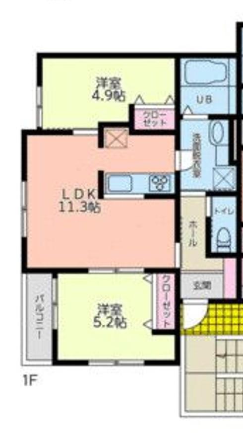 ピース妙蓮寺III(2LDK/1階)の間取り写真