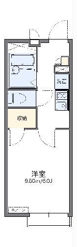 レオパレスサンガーデン(1K/2階)の間取り写真