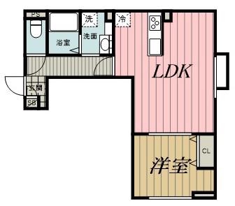 STU千葉中央(1LDK/1階)の間取り写真