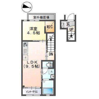 神明2丁目アパート工事(1DK/2階)の間取り写真