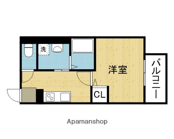 JSGARDEN(1K/3階)の間取り写真