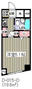 SOCIETY SEASONS(1K/13階)の間取り写真