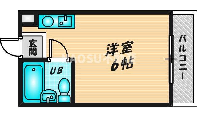 エトワールヴィルR瓜生堂(ワンルーム/3階)の間取り写真