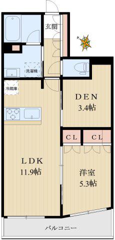 コンフォルテハイム本駒込(1SLDK/15階)の間取り写真