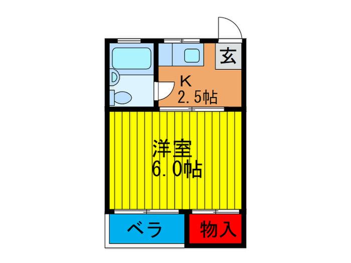 メゾン南寺方(1K/3階)の間取り写真