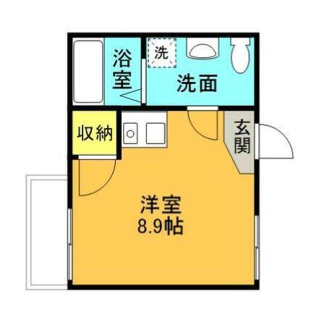 セレーノプリモI(1K/2階)の間取り写真