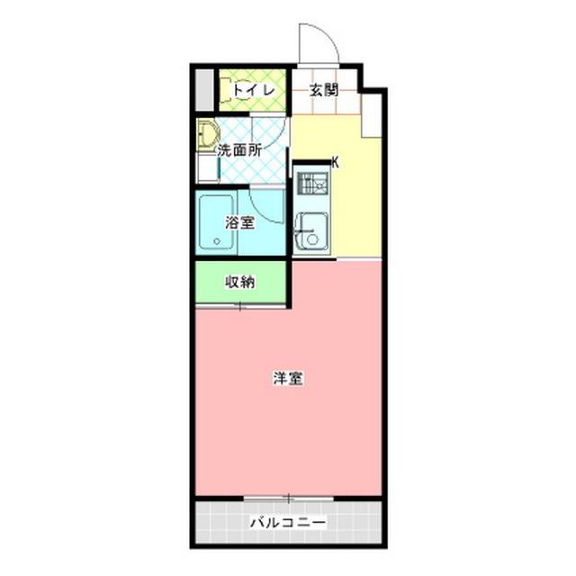 GOOD ISLAND(1K/3階)の間取り写真