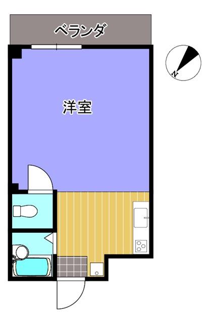 エステートKI(ワンルーム/2階)の間取り写真
