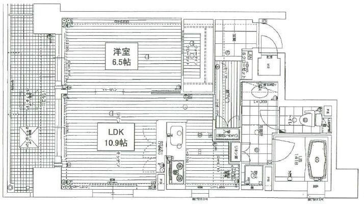 リーガル四ツ橋II(1LDK/3階)の間取り写真