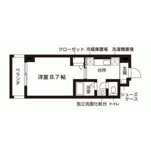 NASIC MATE 梨園(1K/5階)の間取り写真