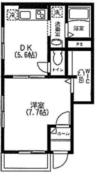 カーサ コトブキ(1DK/1階)の間取り写真