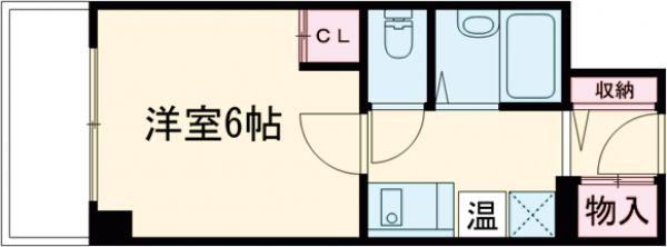 ウエストハウス IN LANI(1K/10階)の間取り写真
