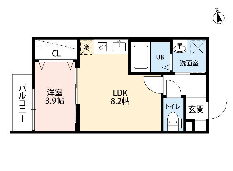 ARPEGGIO(1LDK/3階)の間取り写真