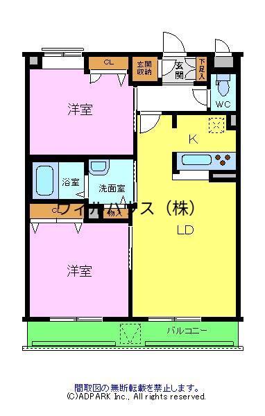 グランドメゾンなかもずA棟(1SLDK/1階)の間取り写真
