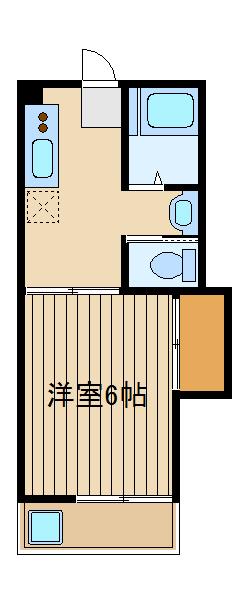 メゾンおりはら(1K/3階)の間取り写真