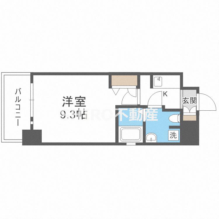 エスリード梅田北(1K/5階)の間取り写真