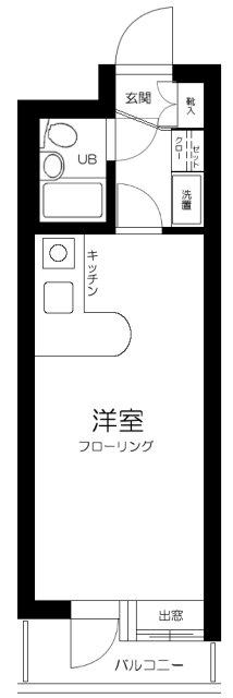 日神パレステ-ジ哲学堂(ワンルーム/3階)の間取り写真