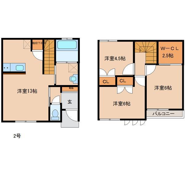 CASA・VERGERT(3SLDK/1階)の間取り写真