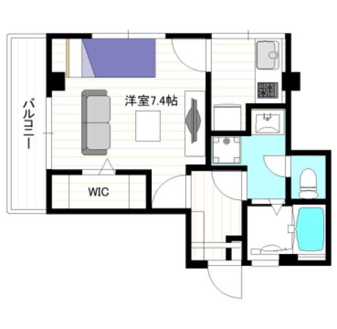 野本マンション リノベ(1K/3階)の間取り写真