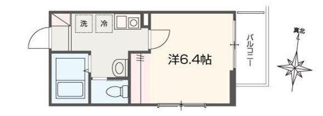 MELLAS淵野辺VI(1K/2階)の間取り写真