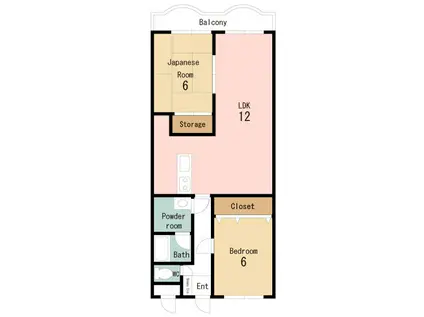 マンションT・K(2LDK/2階)の間取り写真