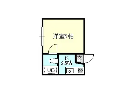 R-KITAYOKOCHO(1K/1階)の間取り写真