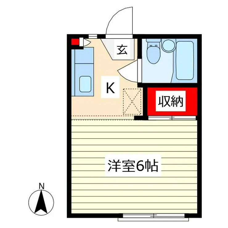 エクセレンス国立 2階階 間取り