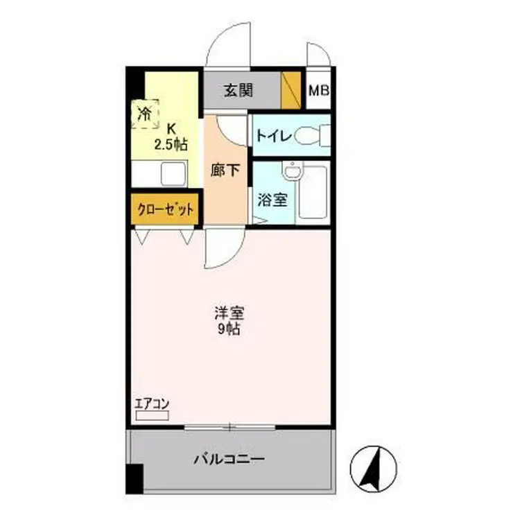 マンション多摩 4階階 間取り