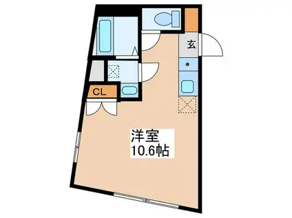ION下北沢(ワンルーム/2階)の間取り写真